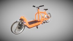 Cargobike Simple Version bicycle, transport, cargobike, 3dhaupt, low-poly, simple