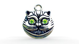 Cheshire Cat jewelry, alice, pendant, wonderland, hatter, cheshire, book