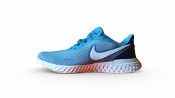 Nike Revolution 5 shoes, nike, running, revolution, sneakers, 3dsmax, 3dsmaxpublisher