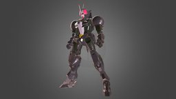 Gundam Kamen RX kit, custom, ruin, vehicles, mech, robo, mecha, gundam