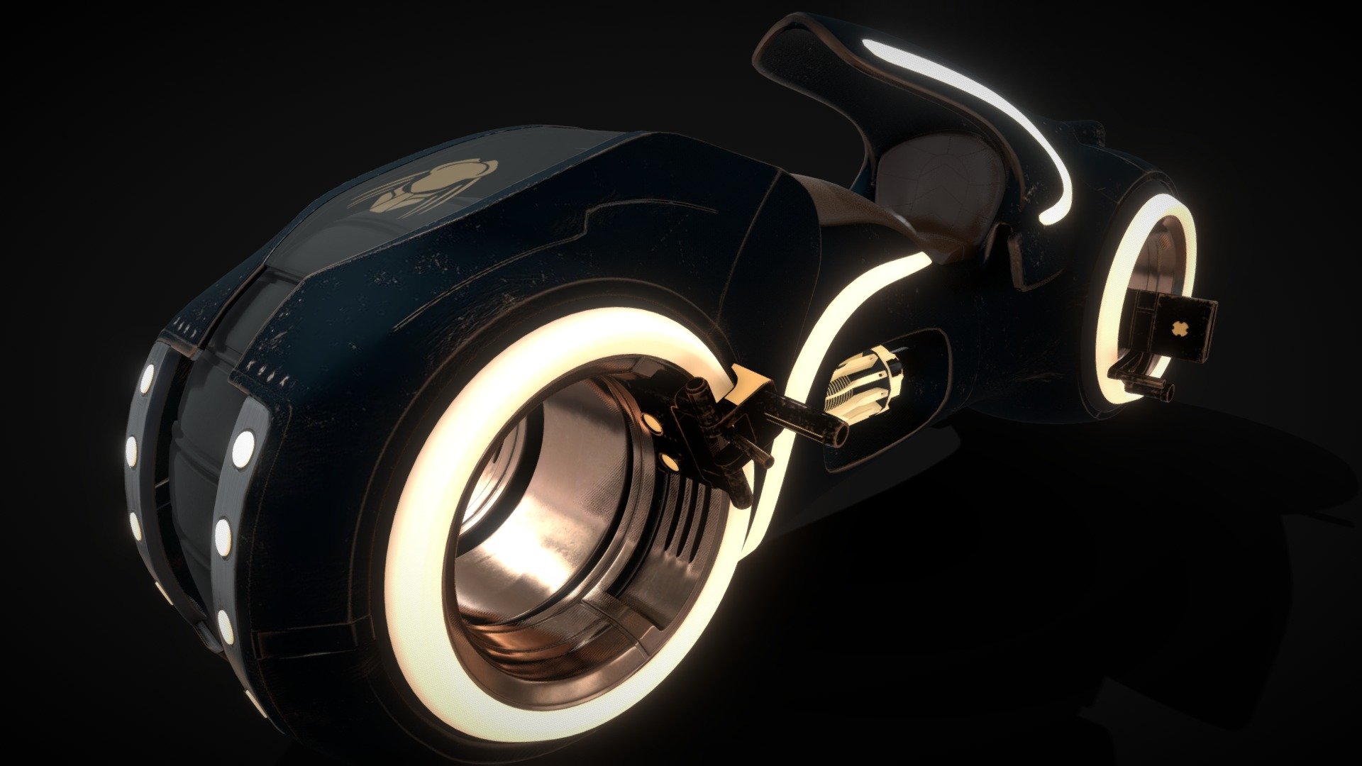 Tron light cycle is modelled in maya textured in substance painter - Tron Light Cycle - 3D model by Manohar (@manohar.creed) 3d model
