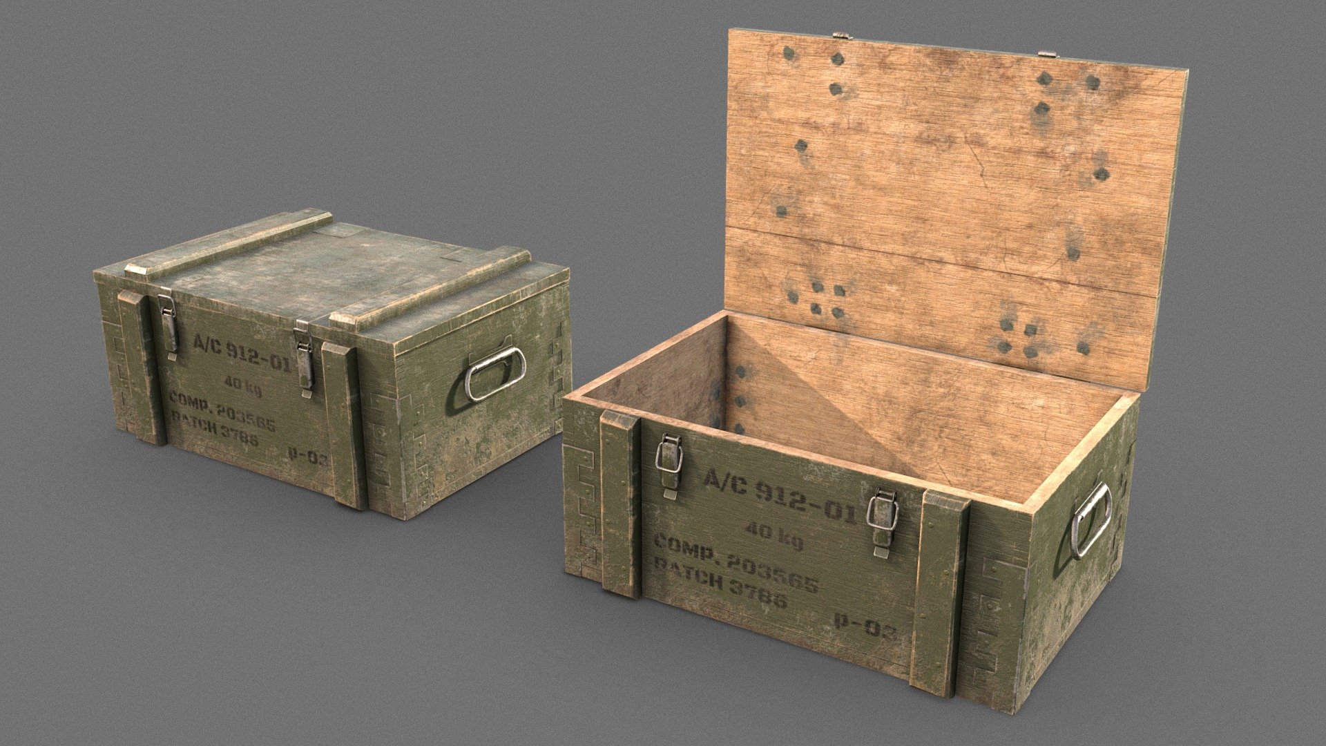 Military Crate - 3D model by Nikita Oleinik (@nikita.oleinik) 3d model