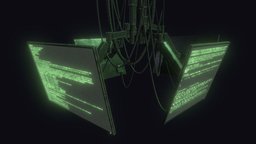 Cyberpunk Screens computer, games, lcd, tv, videogame, monitor, cyberpunk, display, terminal, plasma, ue4, screens, low-poly, scifi, sci-fi, futuristic, televisions