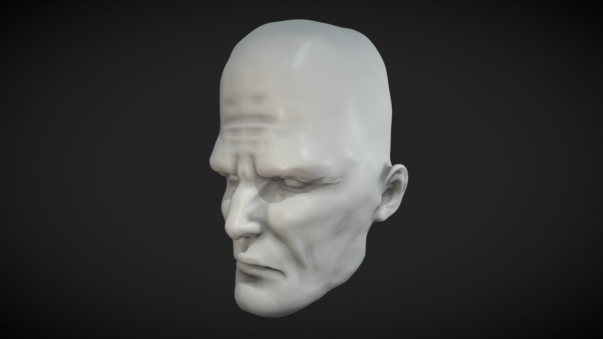 Tall Brain Head Sculpt - Tall Brain Head Sculpt - Buy Royalty Free 3D model by sketchzombie 3d model
