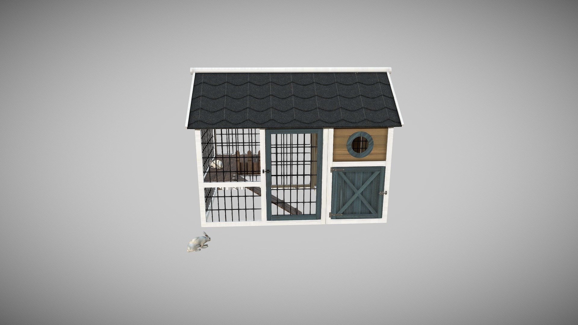 rabbit hutch - Buy Royalty Free 3D model by fabbear 3d model
