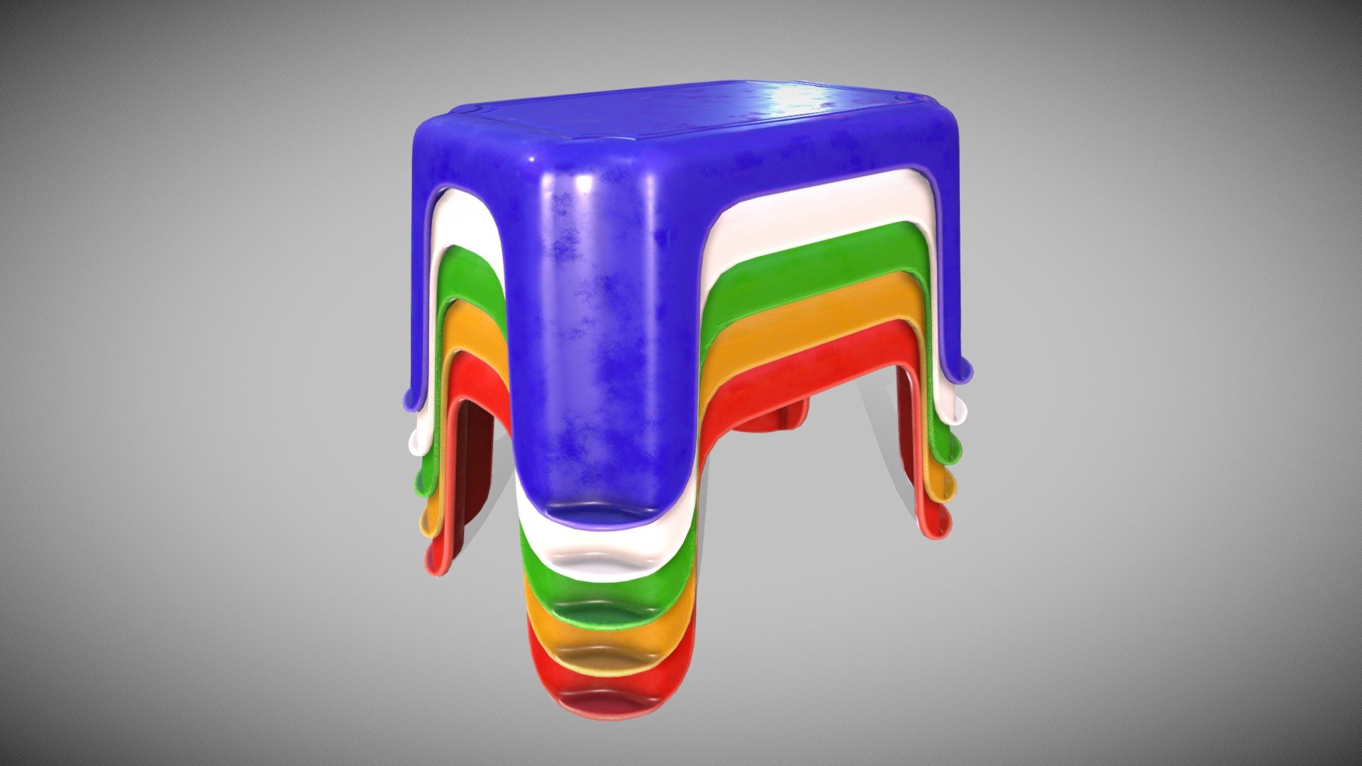 Same Material 4k with different Diffuse Map - Stools - Buy Royalty Free 3D model by Francesco Coldesina (@topfrank2013) 3d model