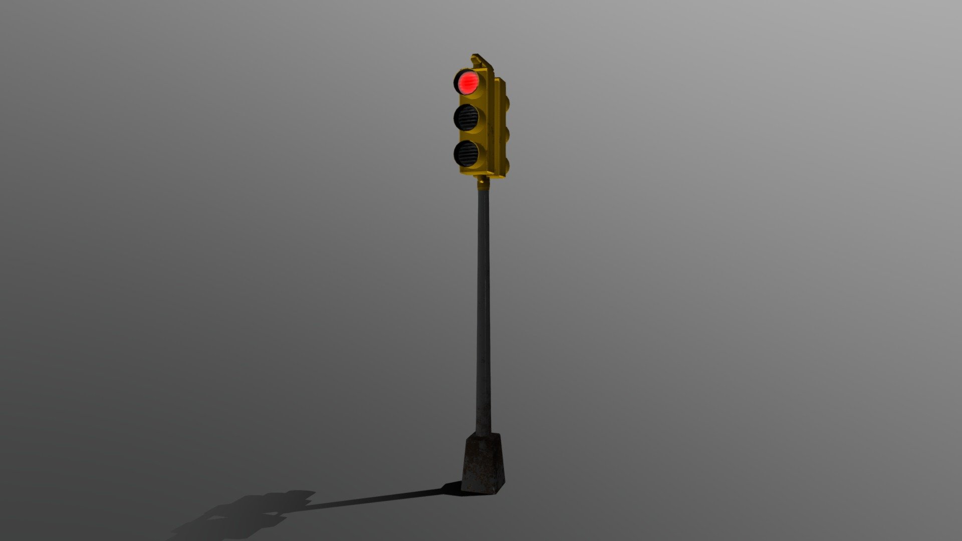A model of traffic lights inspired by 80s american streets 3d model