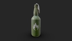 Molotov cocktail cocktail, gas, gasoline, apocalyptic, death, prop, post-apocalyptic, urban, dead, danger, vr, burning, explosion, explosive, warfare, fire, molotov, alcohol, realism, weapon, glass, asset, game, weapons, pbr, lowpoly, military, gun, bottle, war, horror, gameready, zombie, molotov_cocktail