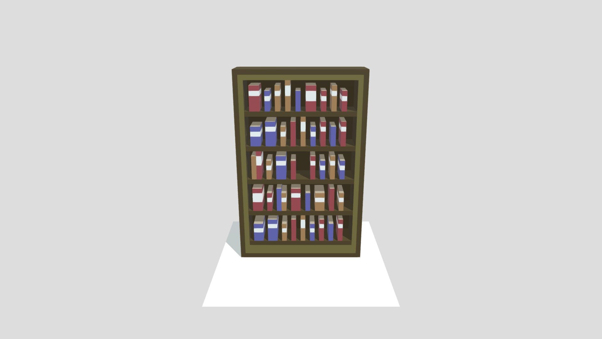 Wooden Bookcase from Starbound

Voxel interpretation based on asset image 3d model