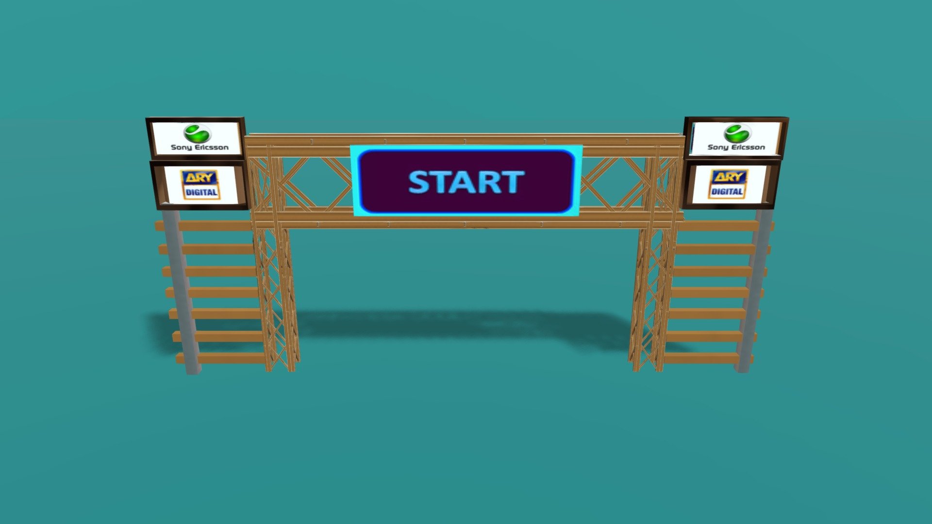 Race start point poles - Race Start poles - Download Free 3D model by Dewan (@khattakmunsif) 3d model