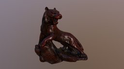 Tiger Statue tiger, ornament, statue, ornamental, photoscan, realitycapture, photogrammetry, scan, animal
