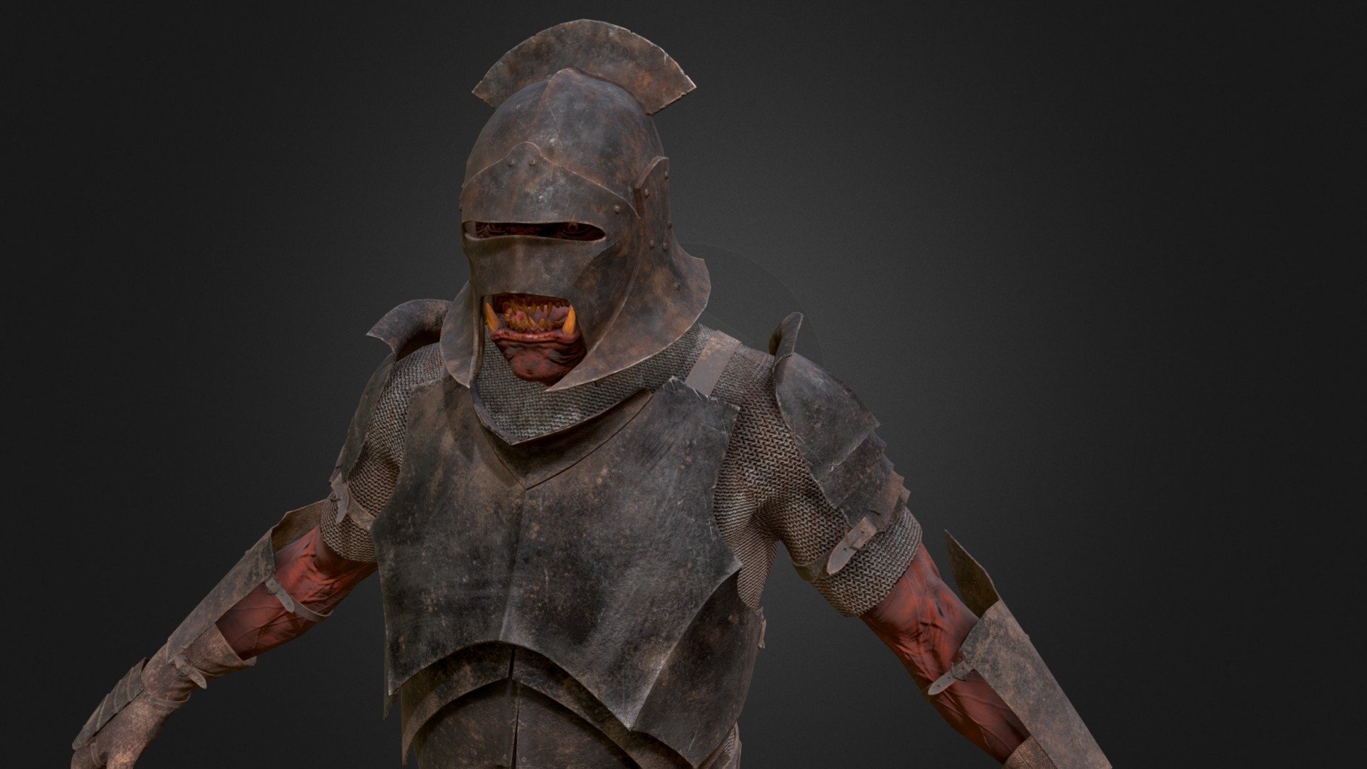 There is the Uruk pack from the J.R.R Tolkien universe ! 

This character is game ready, made for Unreal Engine 3d model
