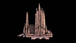 Sagrada Familia (Spatial.io) architectural, mr, stage, vr, ar, barcelona, aaa, 4k, hq, spatial, masterpiece, sagrada, verse, metaverse, sagradafamilia, unity, architecture, art, building, history, gameready, web3, metaverse-architecture, spatialio, maff, spatian, maffmedia, galaxion