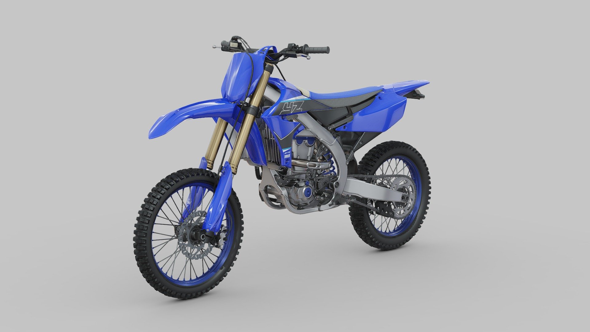 The Yamaha YZ450F is a legendary motocross motorcycle renowned for its championship-winning performance and cutting-edge technology. Representing the pinnacle of Yamaha's off-road engineering prowess, the YZ450F is designed to dominate the dirt with its potent combination of power, agility, and durability. At the heart of the YZ450F is a high-performance 450cc liquid-cooled, four-stroke engine, meticulously engineered to deliver explosive acceleration and relentless torque across the rev range. Equipped with advanced fuel injection and a lightweight chassis, the YZ450F offers razor-sharp handling and precise control, allowing riders to conquer even the most challenging terrain with confidence. Whether tearing up the track or navigating rugged trails, the Yamaha YZ450F delivers championship-winning performance and unmatched reliability, making it the ultimate choice for serious motocross enthusiasts seeking the thrill of victory 3d model