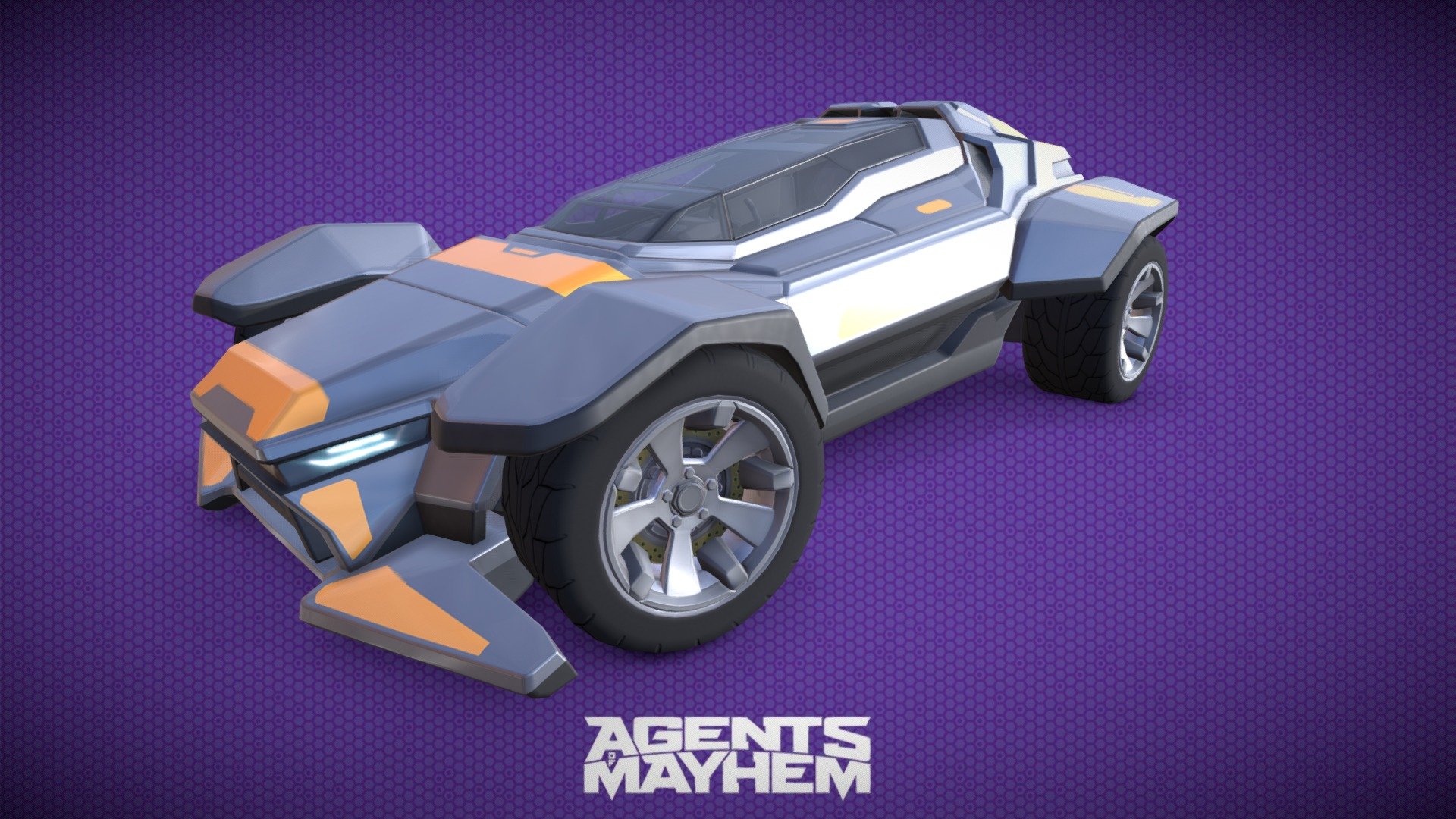 Agent Light Sport vehicle modeled for the Agents of Mayhem game from concepts 3d model