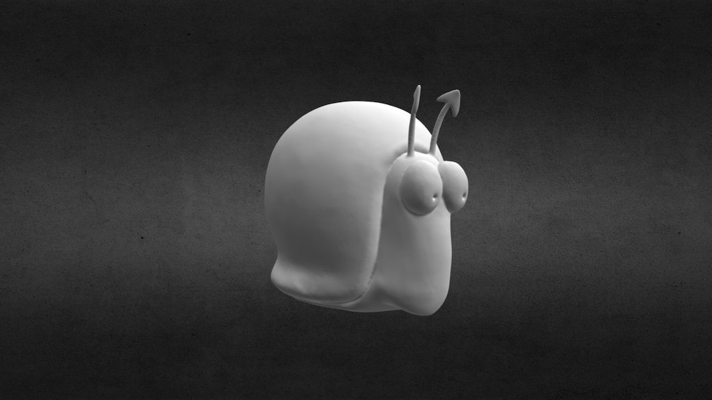 A model based on a snail doodle I like to draw 3d model