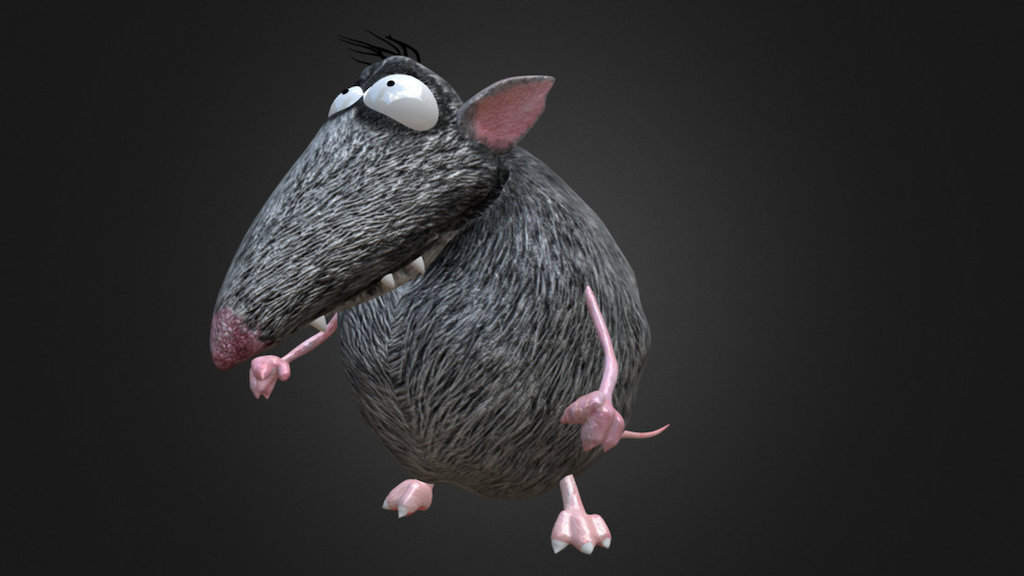 Wolf- Mouse - 3D model by pinotoon 3d model