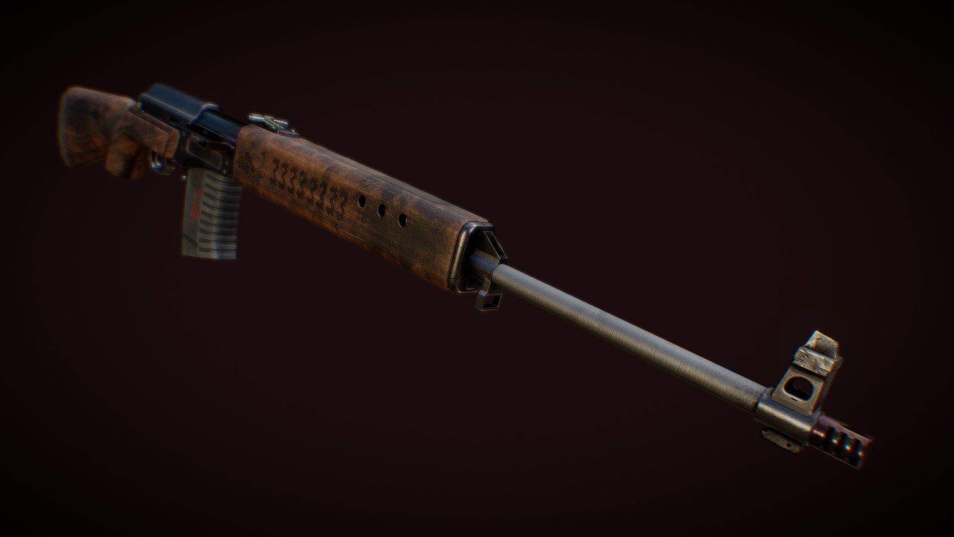 Old soviet 9mm rifle
4096 pbr textures. 
Personal project.
my artstation
Free download - "Медведь"/Bear rifle - Download Free 3D model by Yksnawel 3d model