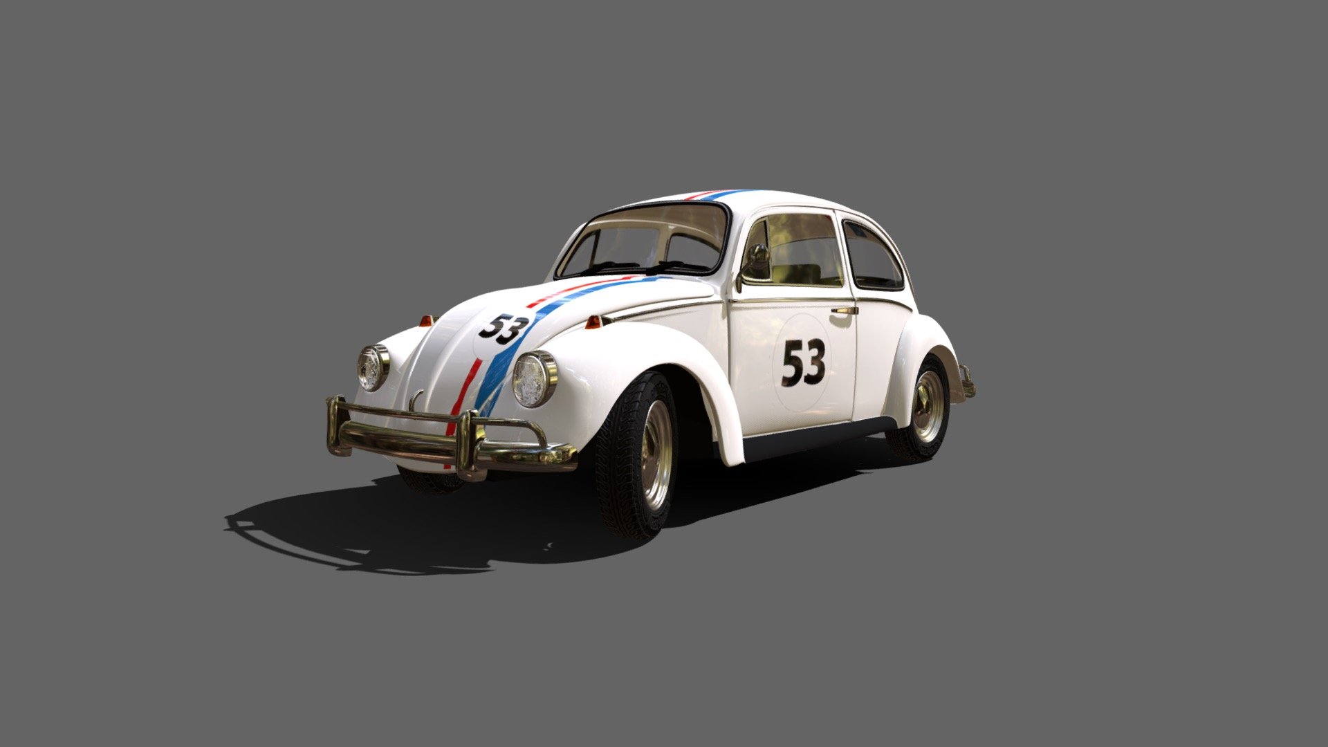 VW Herbie - 3D model by PapaX007 3d model