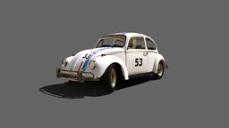 VW Herbie beetle, vw, herbie, oldcar, vwbeetle, herby