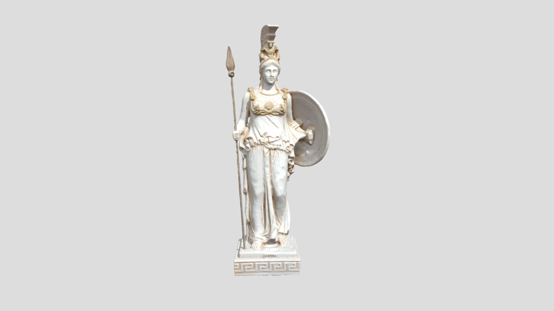 A 3D model of Athena Promachos generated through photogrammetry 3d model