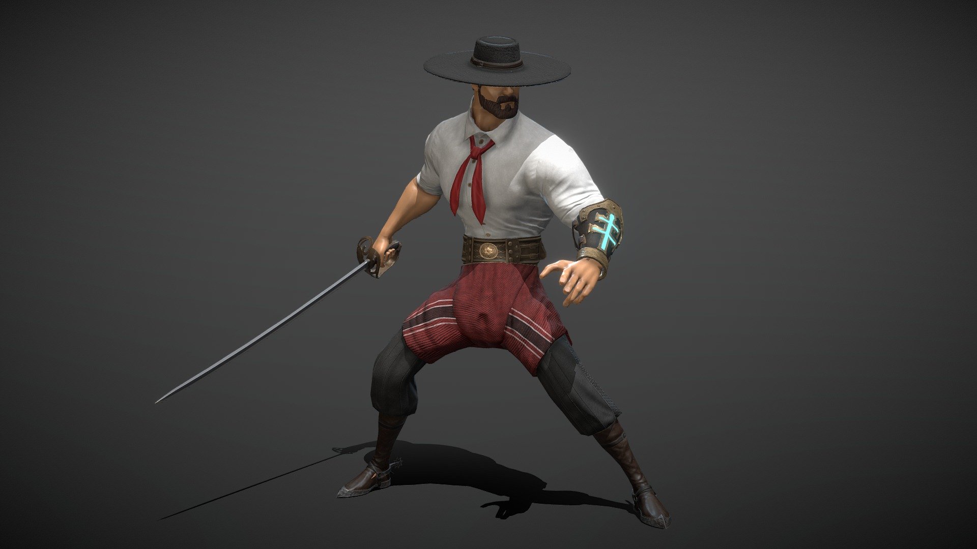 Hello folks! Here is the gaucho Rodrigo Lopes, an old warden who will help and teach Daniel to develop his skills.

Follow me on ArtStation: https://www.artstation.com/artwork/8wAYmE - Rodrigo Lopes | In-Game - 3D Character - 3D model by William Weimer (@william.weimer) 3d model