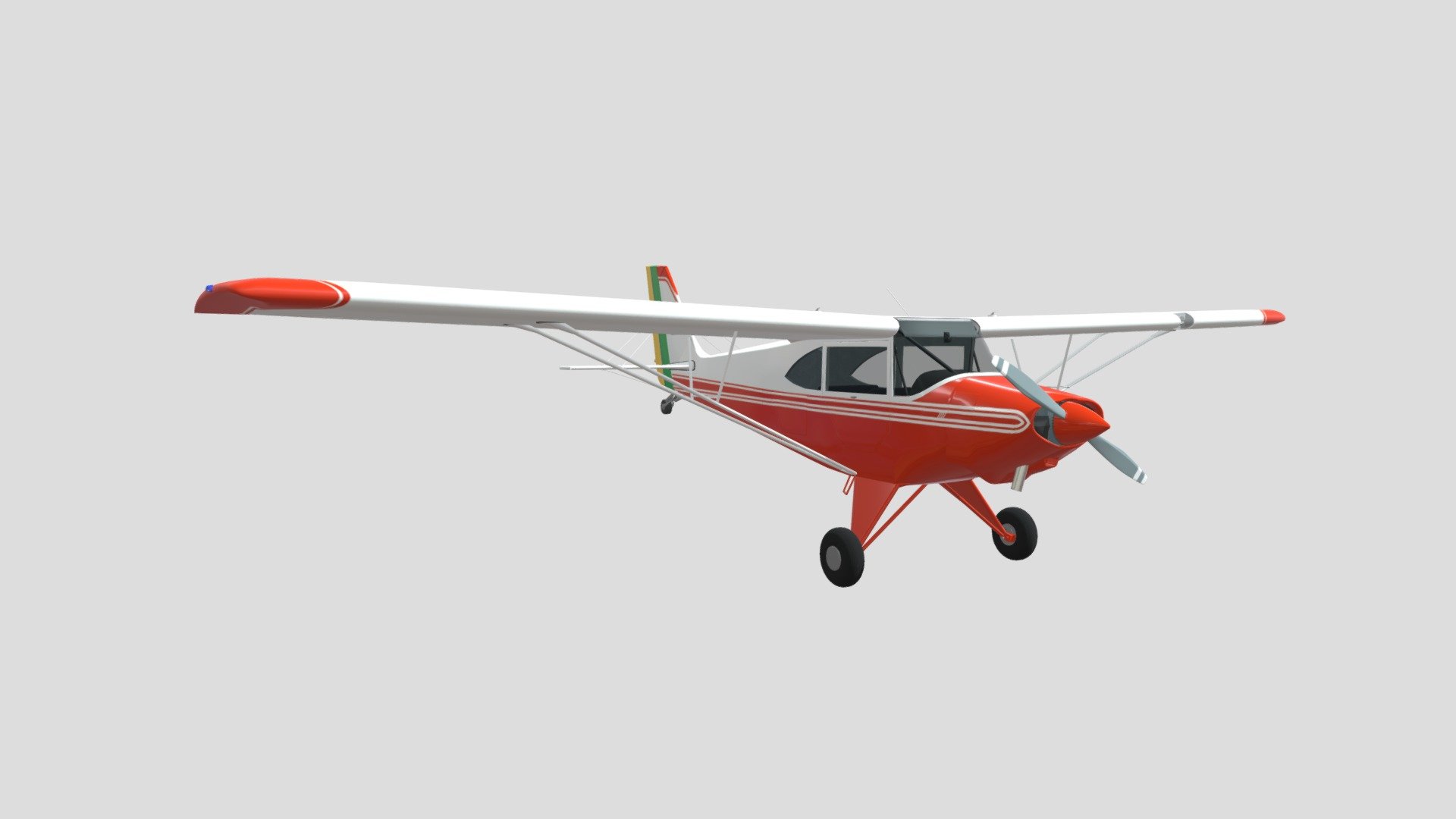 Aeronave de treinamento primário AB-115 - Aero Boero AB-115 - 3D model by Alexsandro Percy (@alexsandropercy) 3d model
