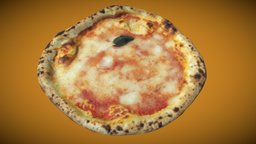 Pizza scan food, restaurant, dinner, cook, italy, baked, italian, eat, realistic, scanned, pizza, lunch, tomato, dining, pizzeria, naples, napoli, margherita, mozzarella, scan, neapolitan