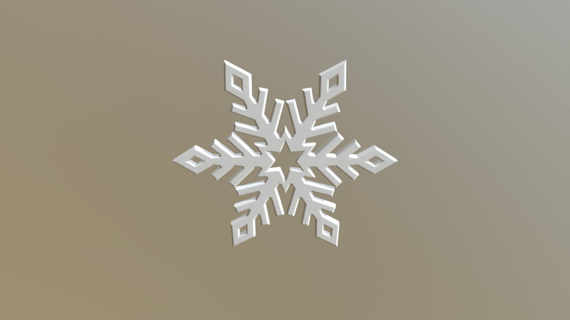 Snowflake4 - 3D model by ivan-pifagor 3d model