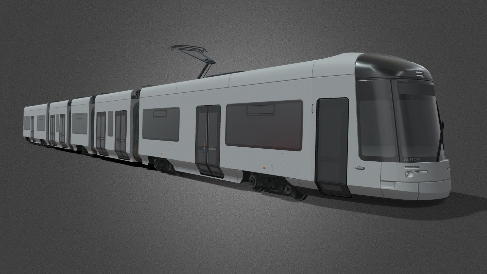 The Alstom NGT DXDD tram is a modern low-floor tram based manufactured for the city of Dresden, Germany. The trams were first manufactured in 2021, with the first unit entering service in June 2022.

This model was originally made as an asset for the game Cities: Skylines. There are simplifications to the texture and model to keep it optimised for the game.

Available formats: Blender (.blend), Wavefront OBJ (.obj), Autodesk FBX (.fbx), STL (.stl)

Polygon count: 10,797 Vertex count: 16,314

Model made in Blender 3.0 - Dresden NGT DXDD Tram - Buy Royalty Free 3D model by Nostrix 3d model