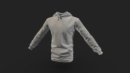 Gray Hoodie clothes, realistic, hoodie, clothing, hoodie-clothes