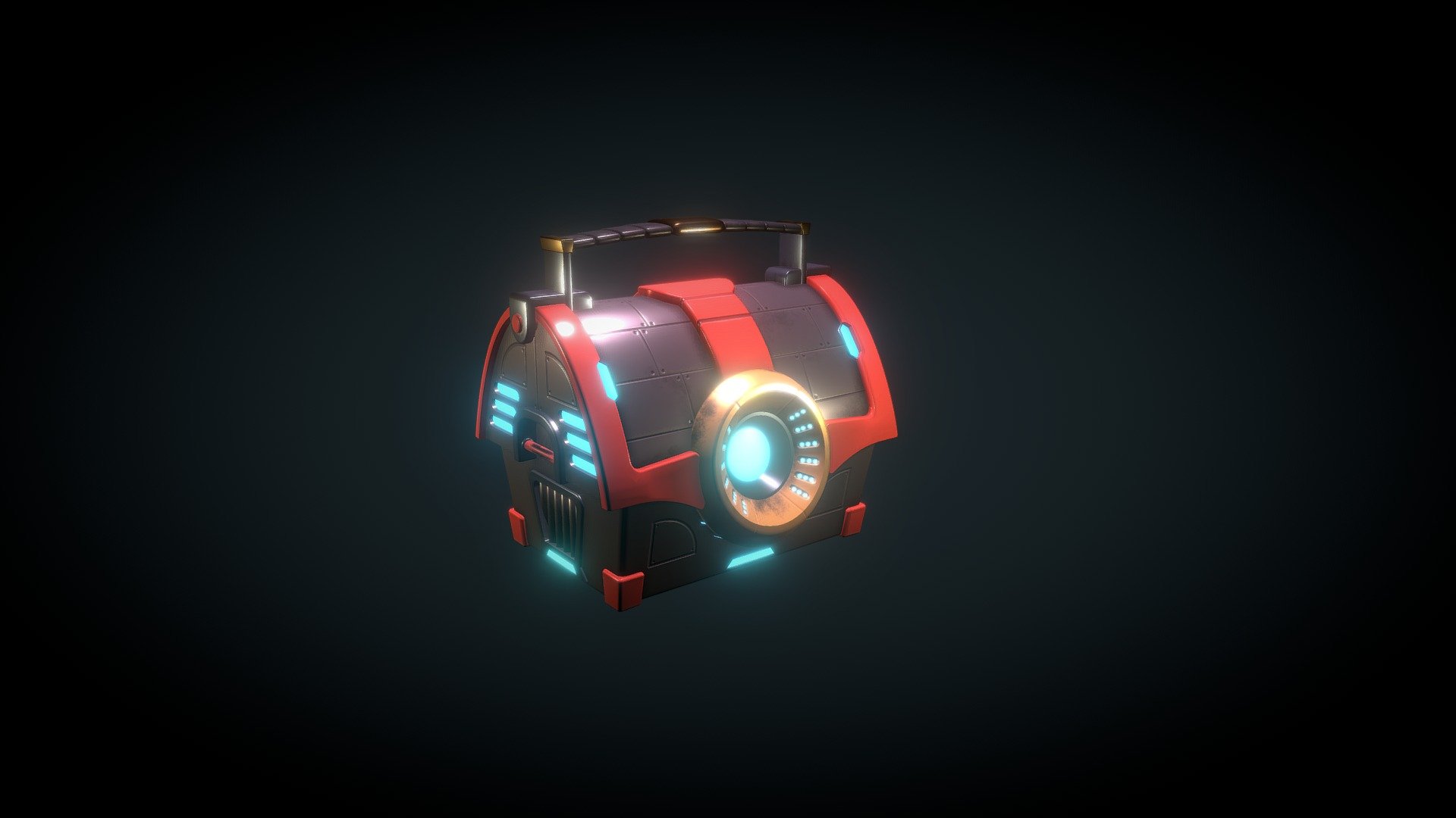 Tech Chest - 3D model by angusayres 3d model