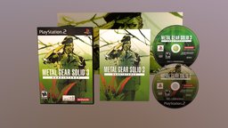PS2 Metal Gear 3 dvd, playstation, snake, ps2, metal, game, gear