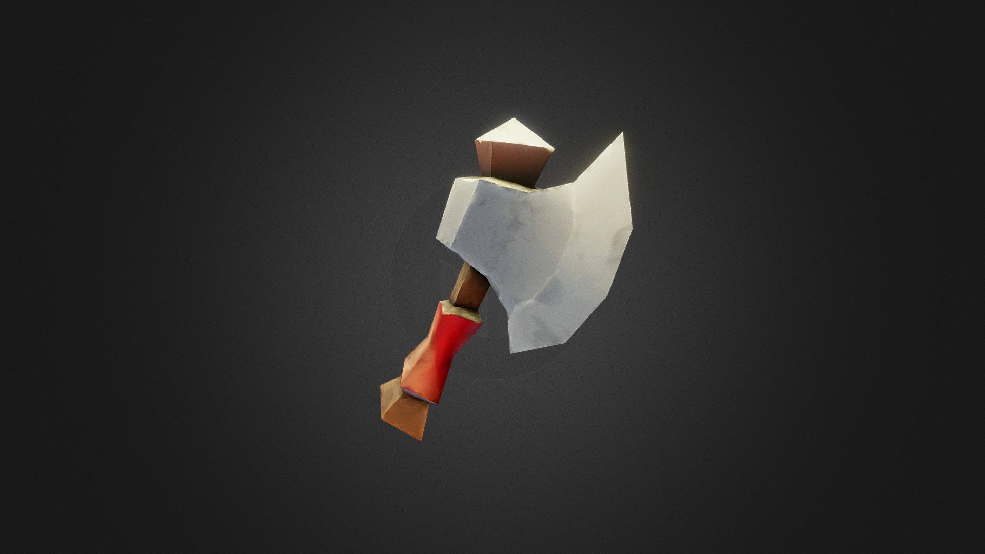 Low-poly Stylized Axe for Game. Make i Blender and Substance painter. You can use it to make your own game 3d model