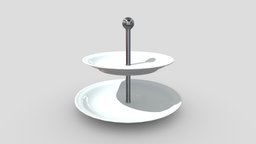 Etagere food, plate, hotel, bowl, prop, deco, ready, buffet, candy, decor, sweets, motel, praline, fingerfood, game, low, poly