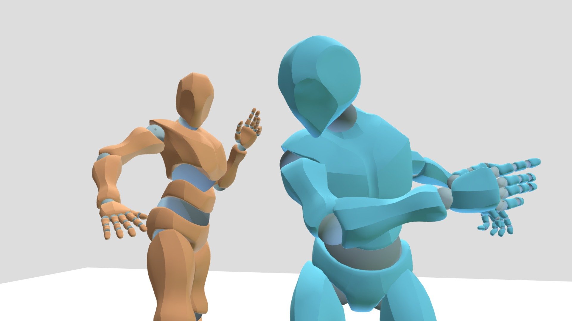 a slap animation i did to become a set of 3 - Paper - 3D model by CallMeIshmael 3d model
