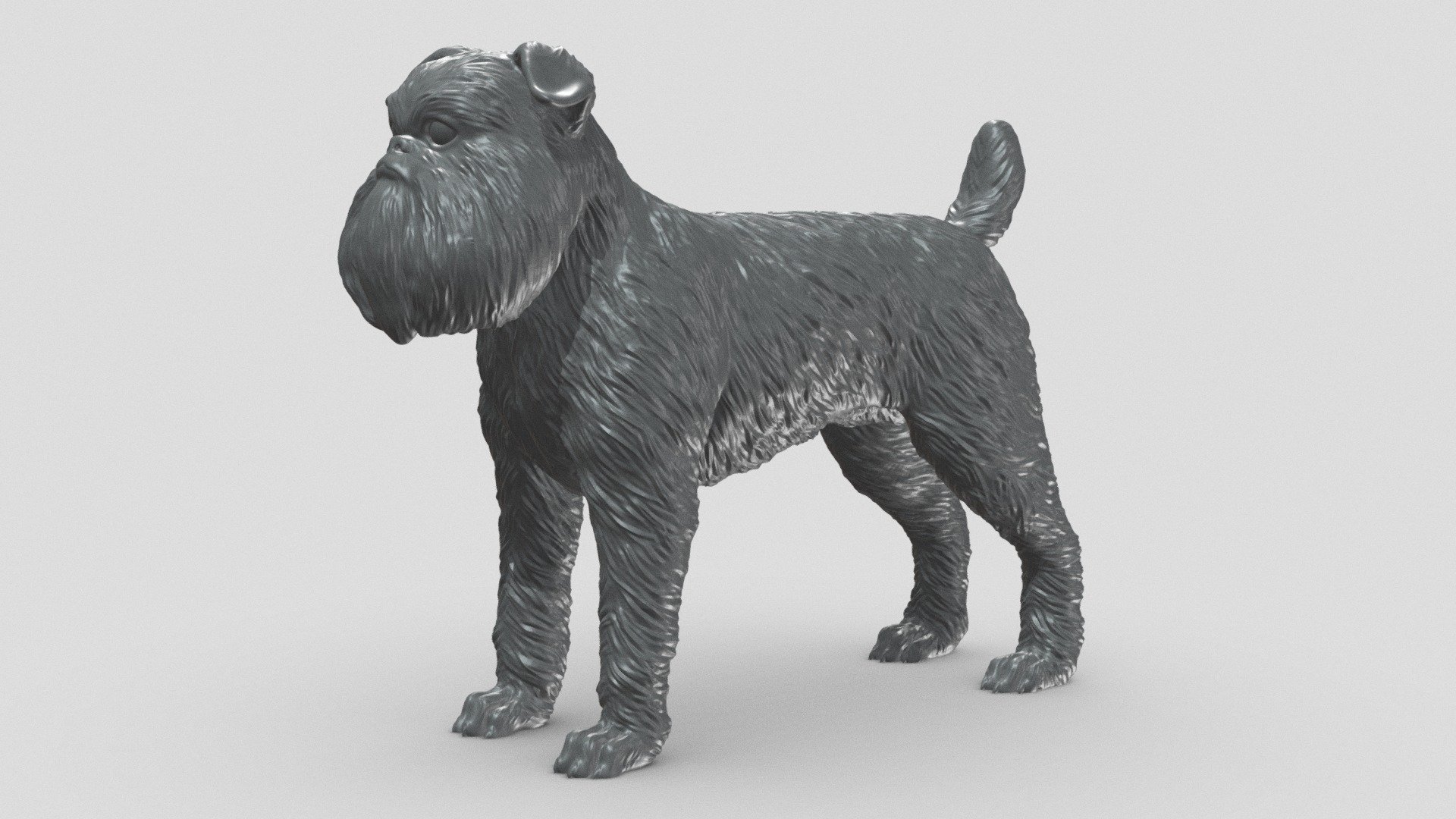 Preview shows decimated version. Extra files included .STL format.

STL file checked by Netfabb

Model height 100 mm, but you can change the size you like

It is suitable for decorating your room or desk, and of course you can give it to your loved ones

I hope you like it and thanks for the support! - Brussels Griffon V3 3D print model - Buy Royalty Free 3D model by Peternak 3D (@peternak3d) 3d model