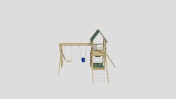 playground equipment 31 AM244 Archmodel other, toys, slide, equipment, swing, playground, hobby, sport