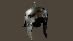 Ancient Bronze Helmet (Chalcidian) greek, ancient, bronze, historical, patinated-bronze, helmet