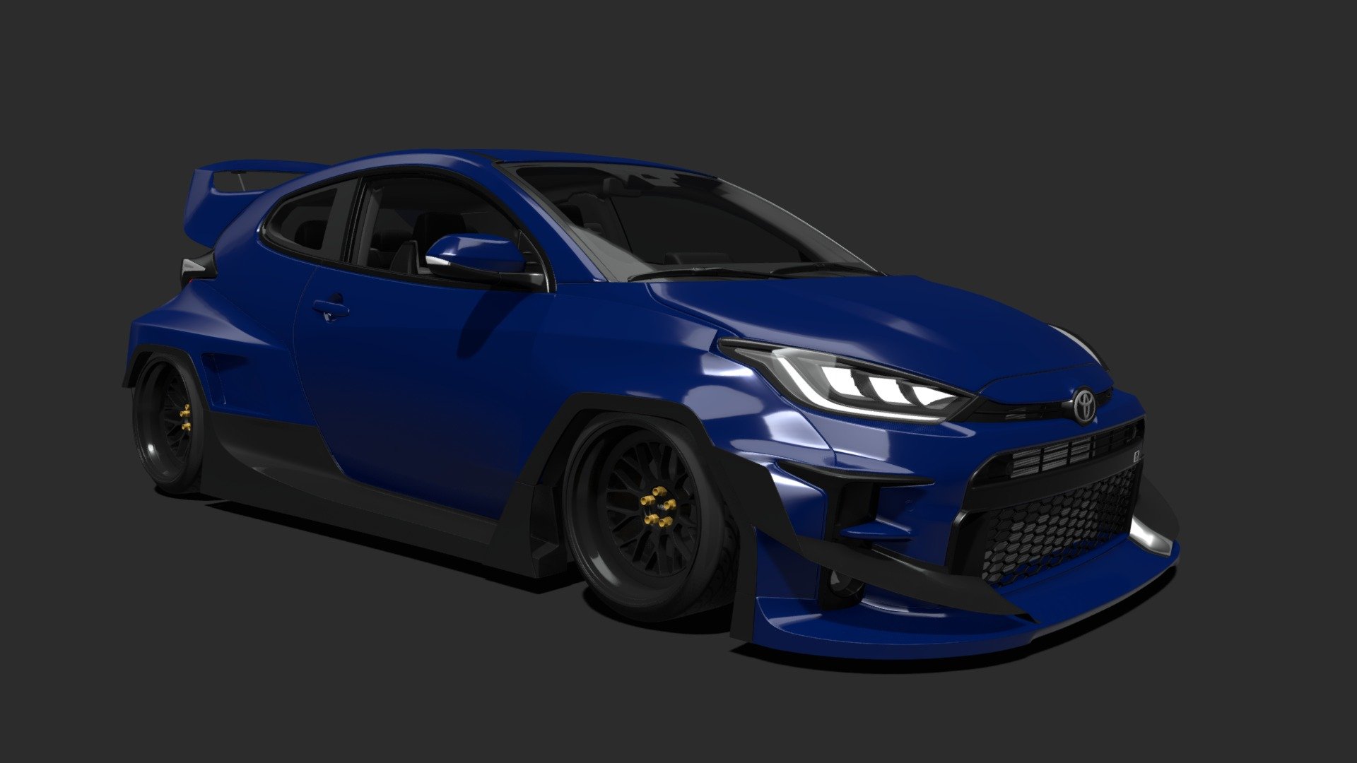 Took me a while to make this kit? nah.. it took a while to gather some &lsquo;will' to create the kit because im lazy af rn - Toyota GR Yaris Rocket Bunny Pandem - Download Free 3D model by blakebella 3d model