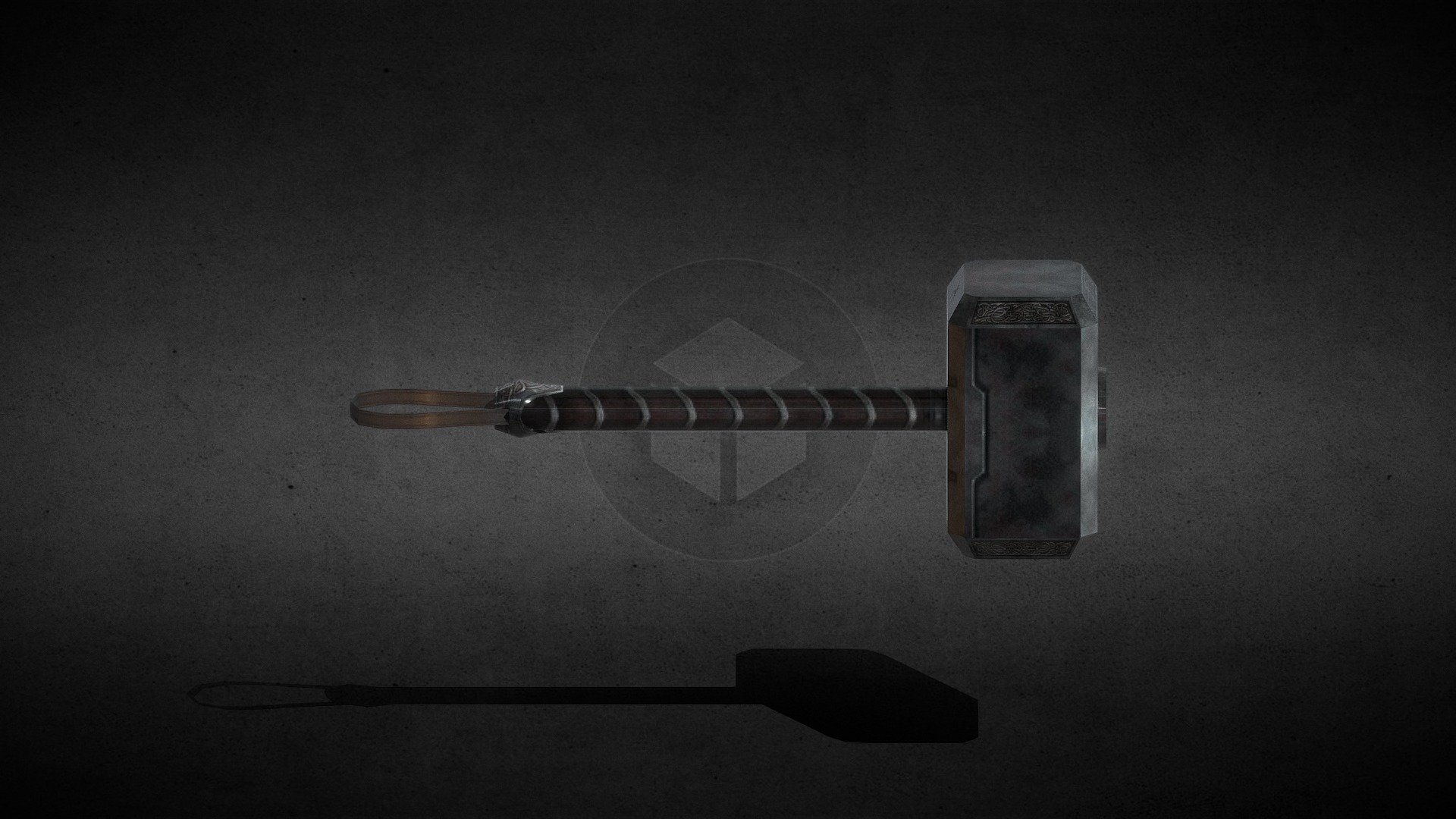 Thor's hammer: Mjolnir based on the one from marvel future fight - Mjolnir - Download Free 3D model by Shadow Models 3D (@shadowmodels3d) 3d model