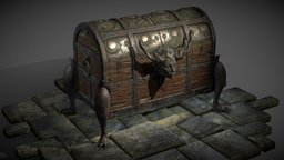 Diablo 4_Treasure_Box games, enviroment, game-asset, game-model, enviromentasset, enviromentart, game, gameart, gameasset, gamemodel, enviromental_asset, enviroment-asset