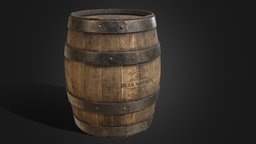 Whiskey barrel barrel, whiskey, keg, game, gameasset, wood