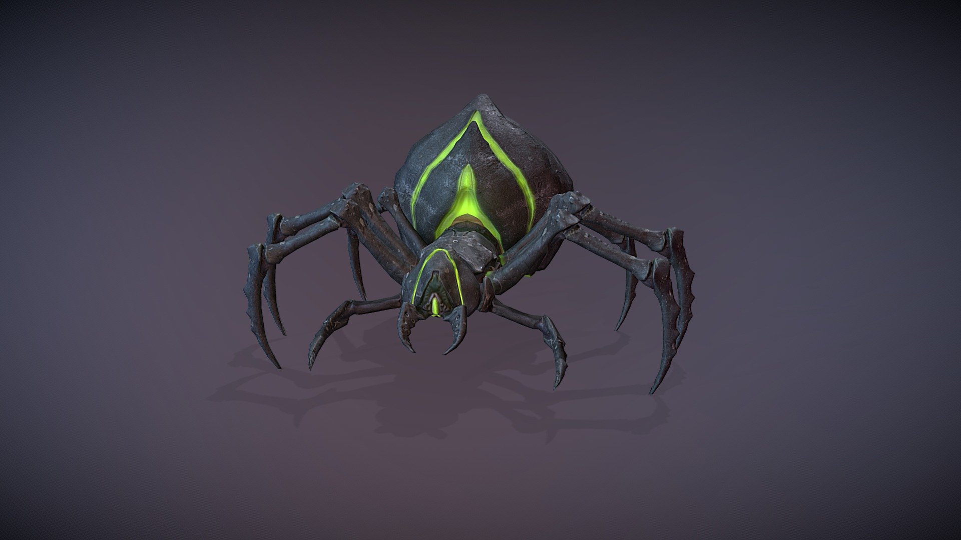 Monsters - Alien Spider - 3D model by polygonmaker 3d model