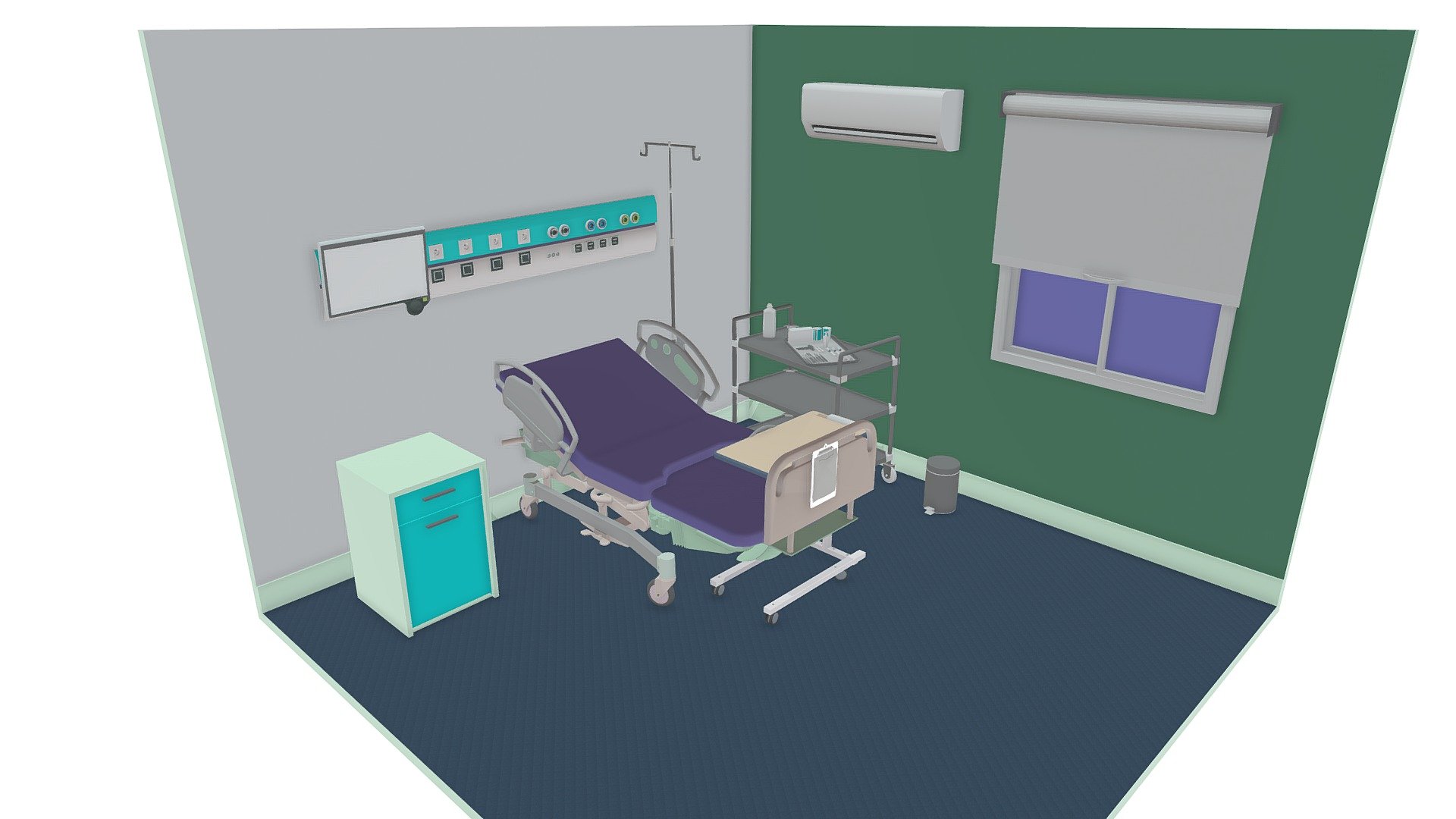 High Detailed Hospital Room Elements Models .

Suitable For High Detailed Interior Presentations , Visible Elements Within A Patient Room Are Included 3d model