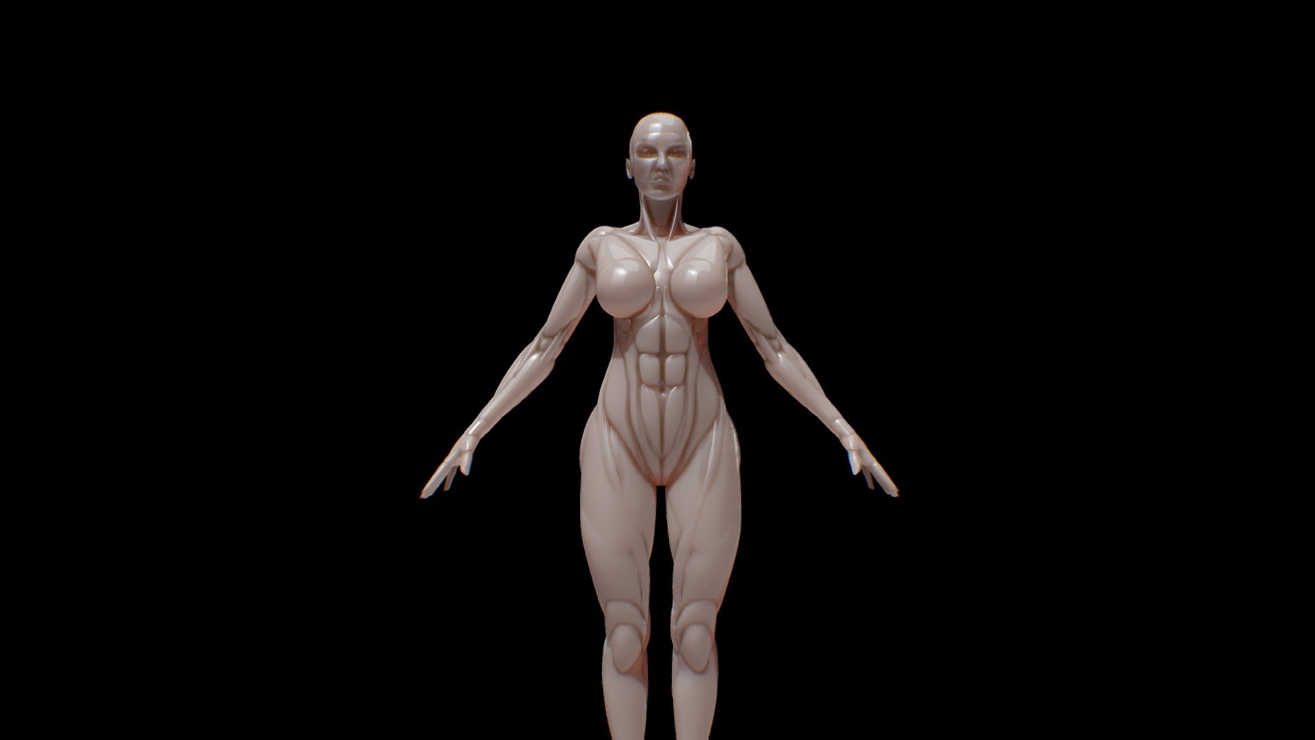 156 piece female base mesh - Female base mesh - 3D model by Invictus fulgur (@Invictus_fulgur) 3d model
