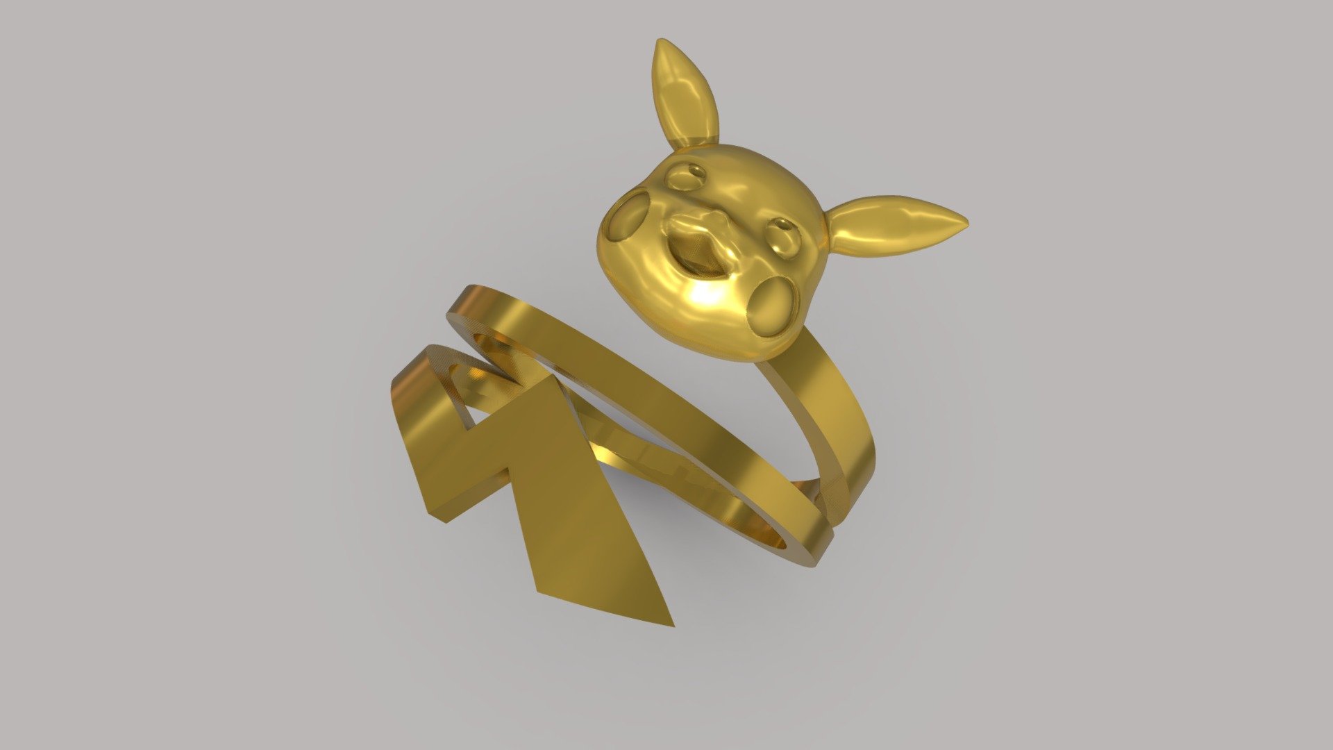 anillo pikachu - 3D model by Drilerman 3d model