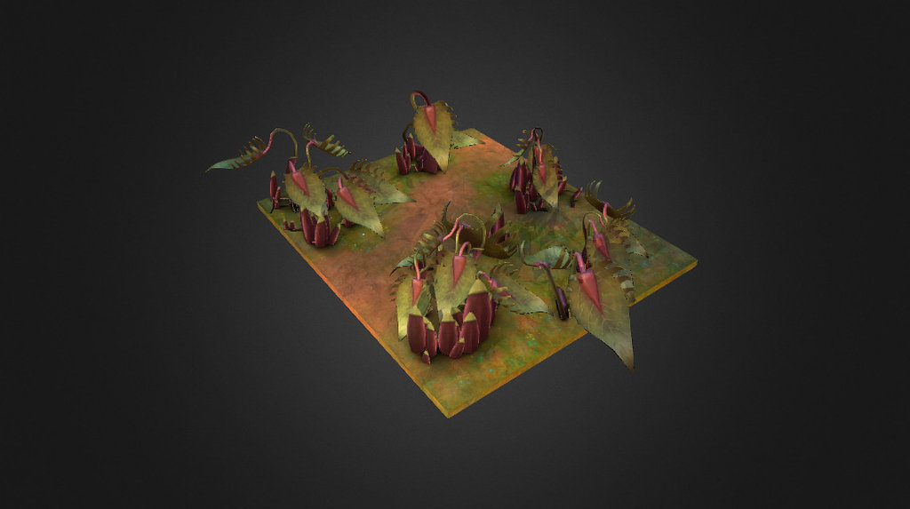 Another Plant from the Planet Mazcap. One of the new Raid Planets in the Game Runescape.This is one of the varieties of Plants I made for the project 3d model