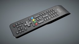 2000s TV Remote Black tv, control, prop, unreal, realtime, electronics, remote, television, controller, engine, ue4, unity5, unity, unity3d, game, blender, video, hdrp, unityhdrp