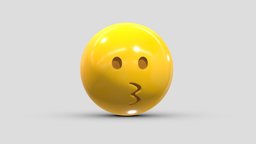 Apple Kissing Face face, set, apple, messenger, smart, pack, collection, icon, vr, ar, smartphone, android, ios, samsung, phone, print, logo, cellphone, facebook, emoticon, emotion, emoji, chatting, animoji, asset, game, 3d, low, poly, mobile, funny, emojis, memoji